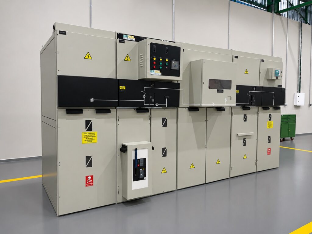 Painel de média tensão BR6 fabricado pela BRVAL